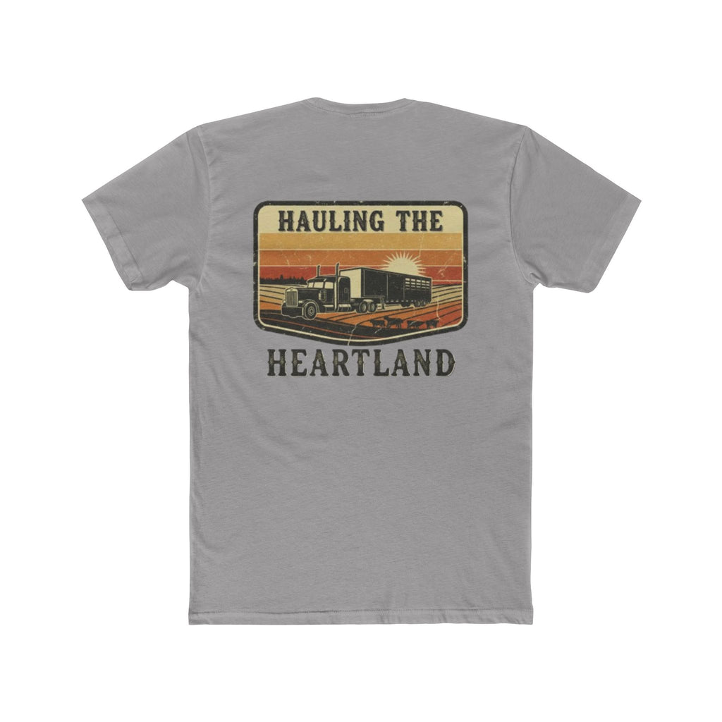 Hauling the Heartland Trucker Tee — Vintage Semi Truck Tee for Drivers & Road Trips
