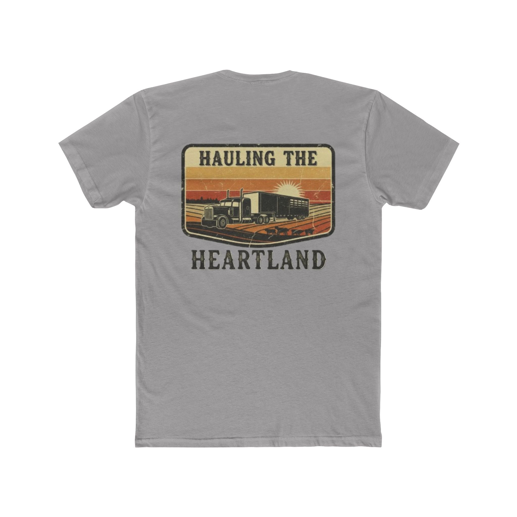 Hauling the Heartland Trucker Tee — Vintage Semi Truck Tee for Drivers & Road Trips