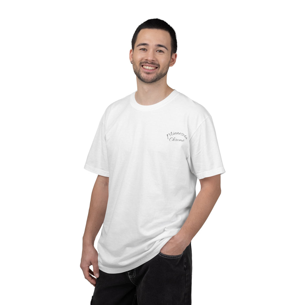 Trucker T-Shirt — “Dirt Won’t Haul Itself” Graphic Tee (Minnesota Chrome)