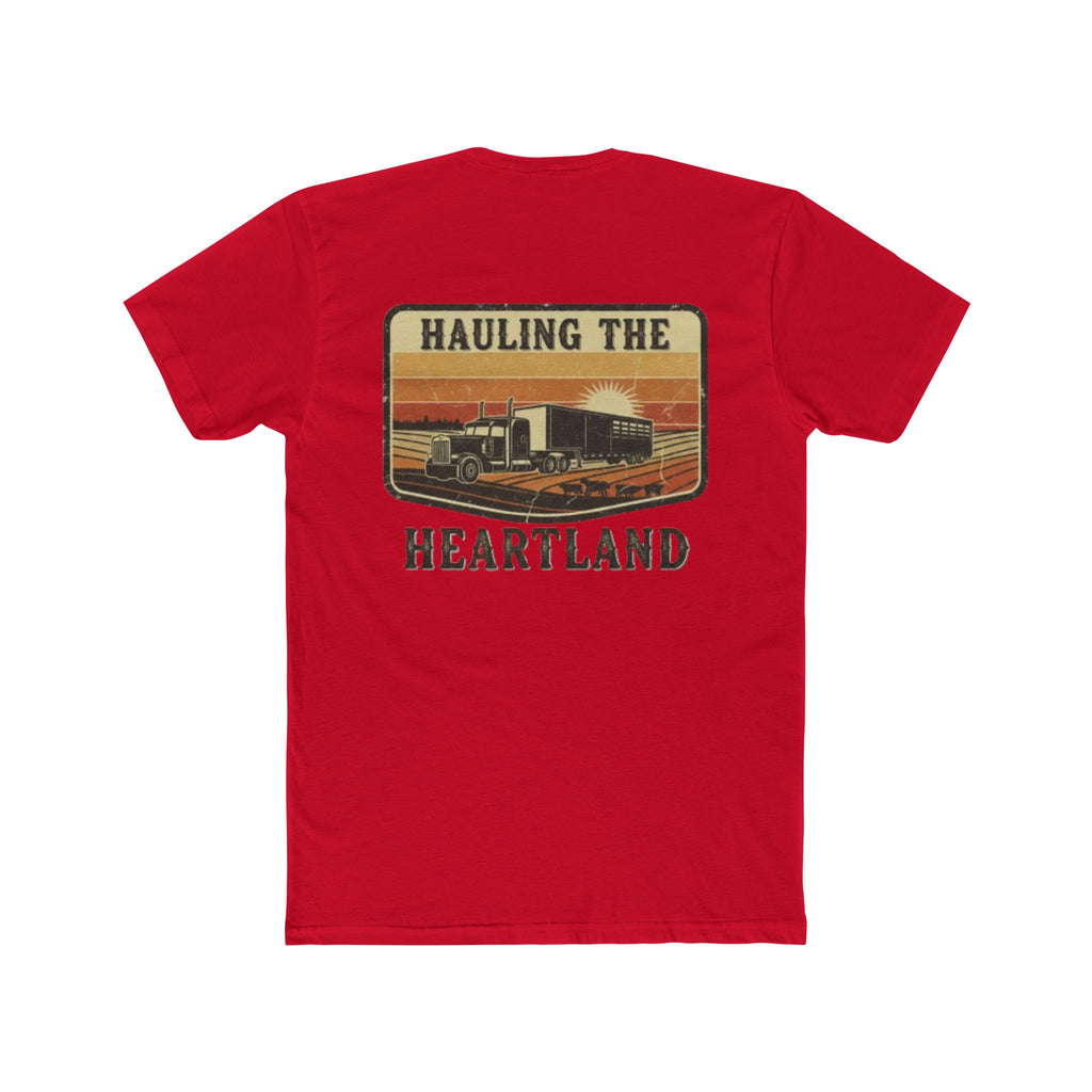 Hauling the Heartland Trucker Tee — Vintage Semi Truck Tee for Drivers & Road Trips