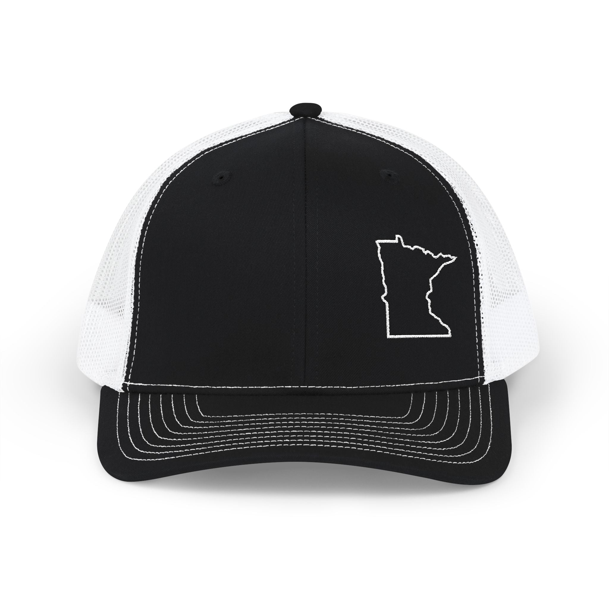 Minnesota Outline Embroidered Trucker Cap