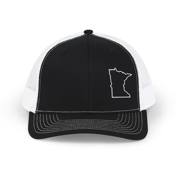 Minnesota Outline Embroidered Trucker Cap