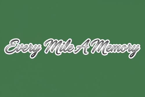 Every Mile A Memory Cursive Sticker
