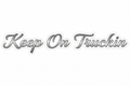 Keep On Truckin Cursive Sticker